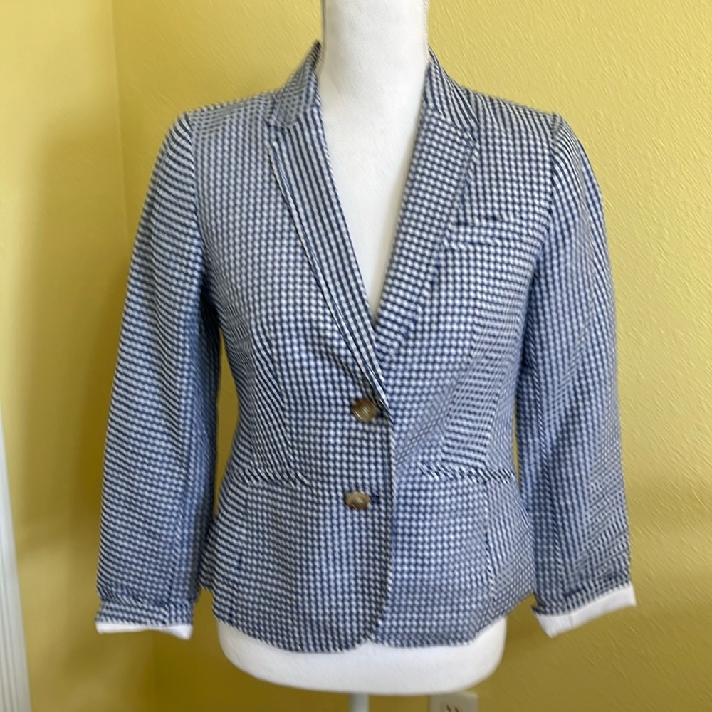 Talbots Checked Jacket Size 2p - image 1
